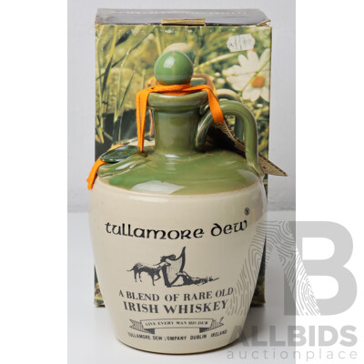 Tullamore Dew Blended Irish Whiskey in Stoneware Flagon and Original Box