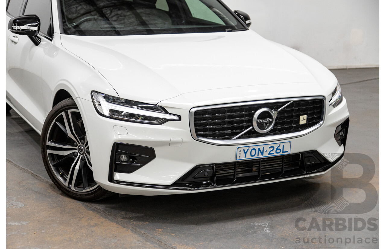 06/2020 Volvo V60 T5 R-Design (AWD) Z Series MY20 Polestar Upgrade 4d Wagon Ice White Turbo 2.0L
