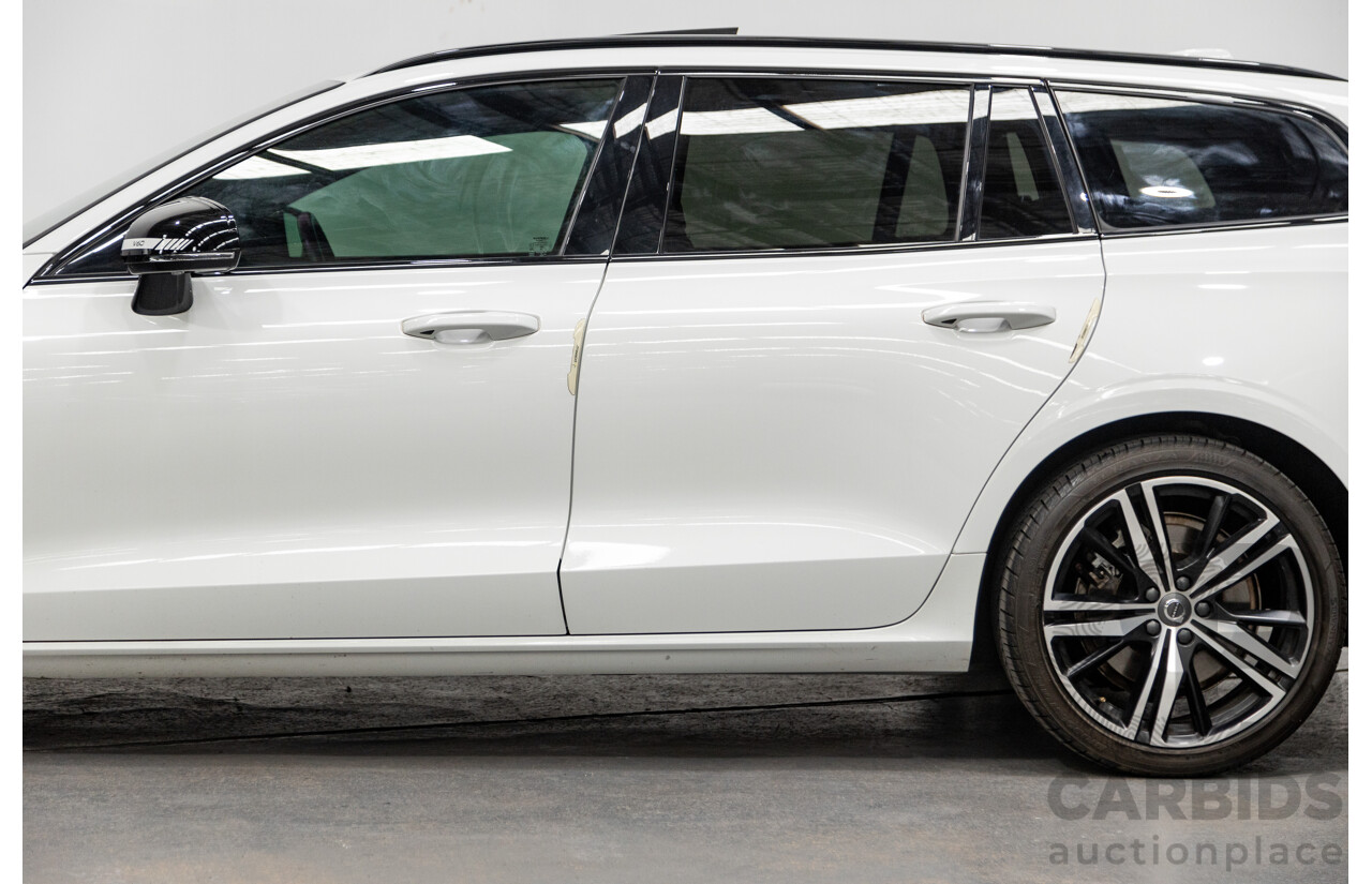06/2020 Volvo V60 T5 R-Design (AWD) Z Series MY20 Polestar Upgrade 4d Wagon Ice White Turbo 2.0L