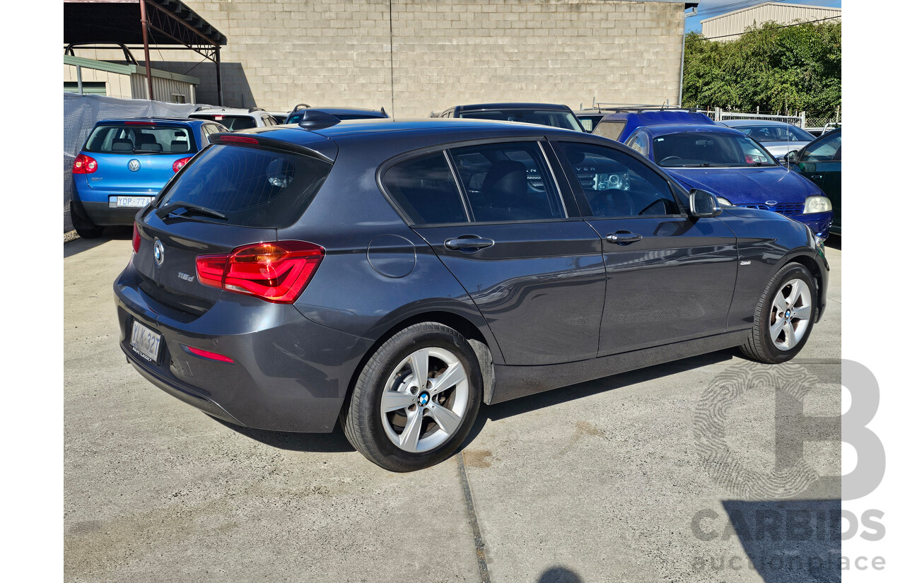 6/2016 BMW 118d Sportline F20 5d Hatchback Grey 2.0L