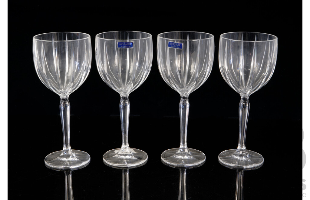 Set Four Marquis for Waterford Large Red Wine Glasses