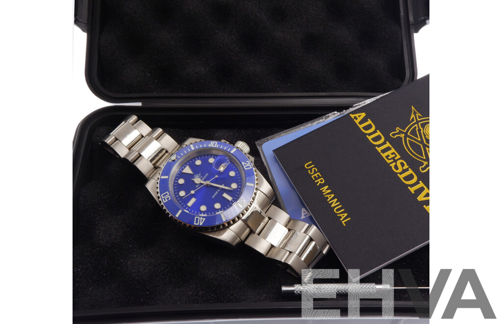 Addiesdive Sub Quartz Watch Diver's 200m
