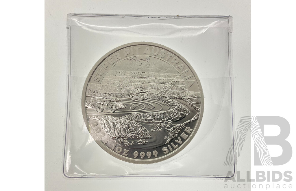 Australian Perth Mint 2024 King Charles One Dollar Silver Coin, Super Pit Australia .999