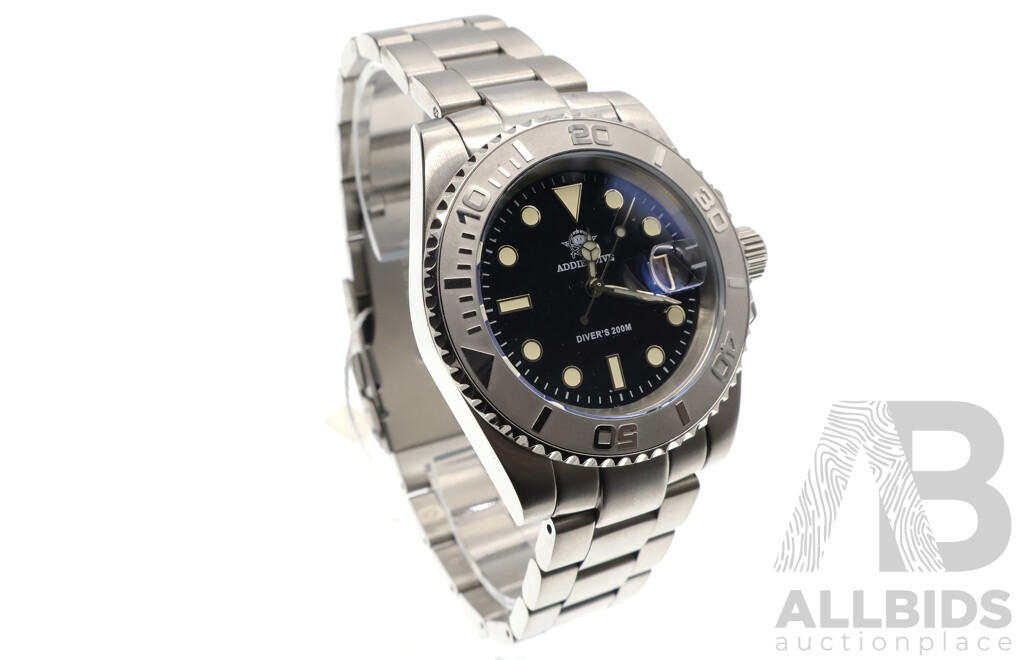 Addiesdive 41mm Quartz Watch Diver's 200M