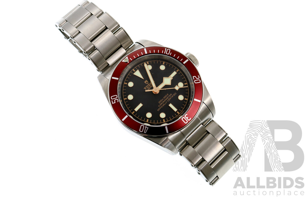 TUDOR Black Bay with Red Bezel