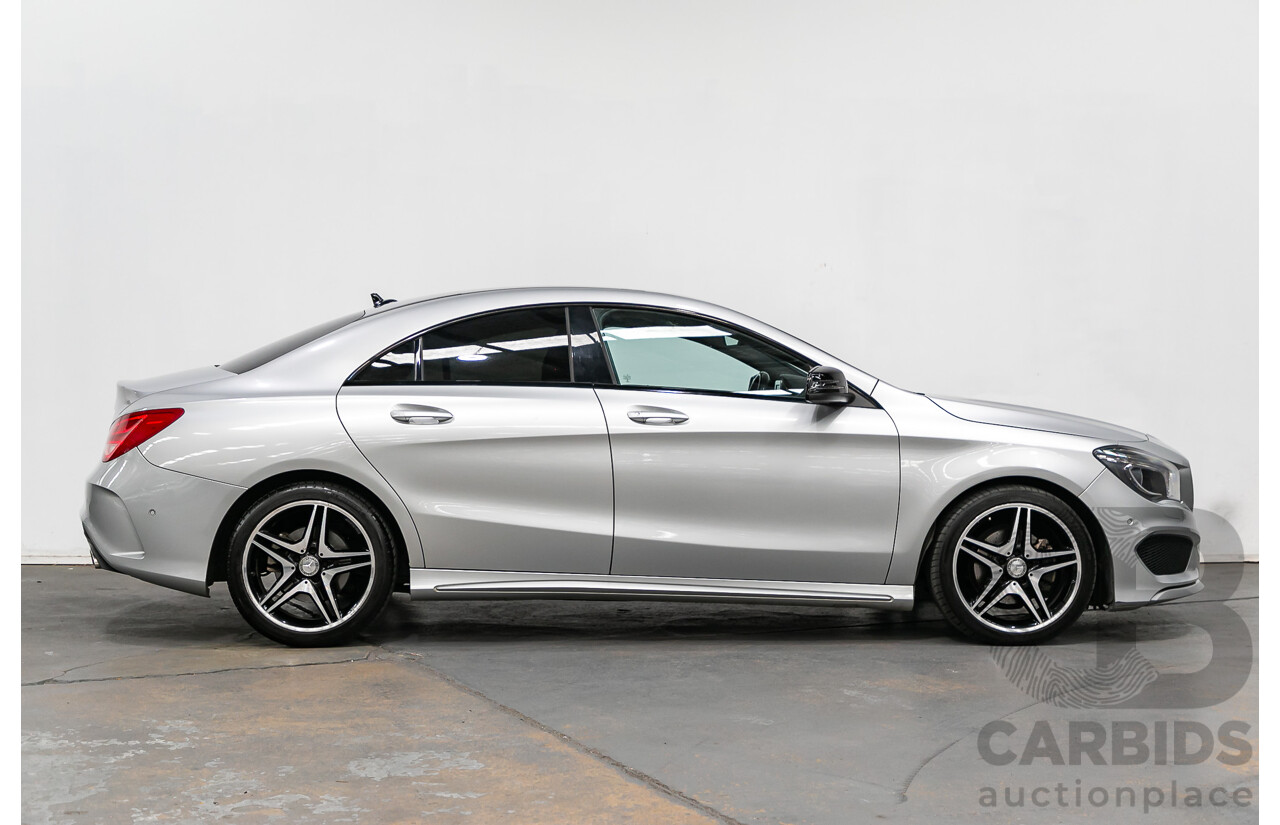 11/2014 Mercedes Benz CLA 200 117 AMG Line 4d Coupe Polar Silver Metallic Turbo 1.6L