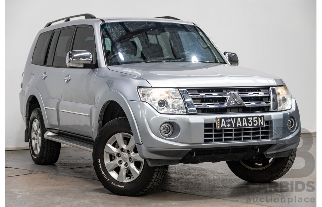 8/2012 Mitsubishi Pajero Platinum Edition NW MY12 4d Wagon Cool Silver Metallic Turbo Diesel 3.2L