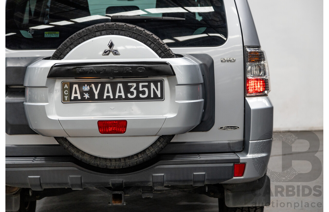 8/2012 Mitsubishi Pajero Platinum Edition NW MY12 4d Wagon Cool Silver Metallic Turbo Diesel 3.2L
