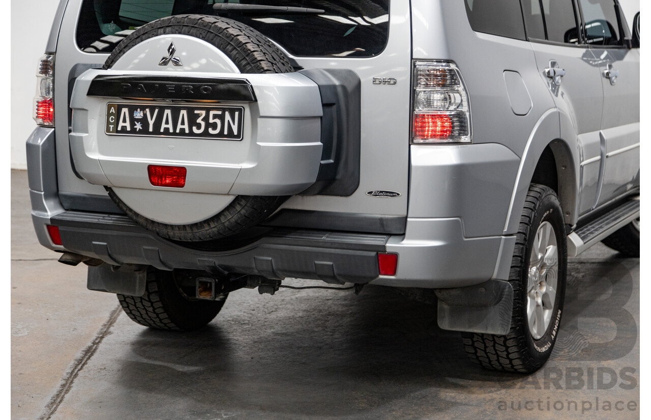 8/2012 Mitsubishi Pajero Platinum Edition NW MY12 4d Wagon Cool Silver Metallic Turbo Diesel 3.2L