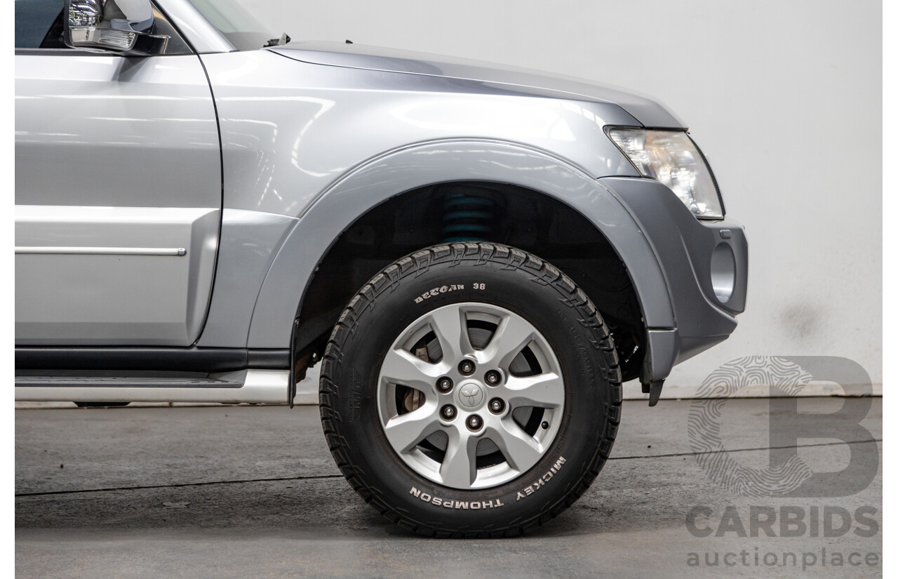 8/2012 Mitsubishi Pajero Platinum Edition NW MY12 4d Wagon Cool Silver Metallic Turbo Diesel 3.2L
