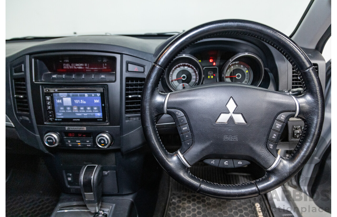 8/2012 Mitsubishi Pajero Platinum Edition NW MY12 4d Wagon Cool Silver Metallic Turbo Diesel 3.2L