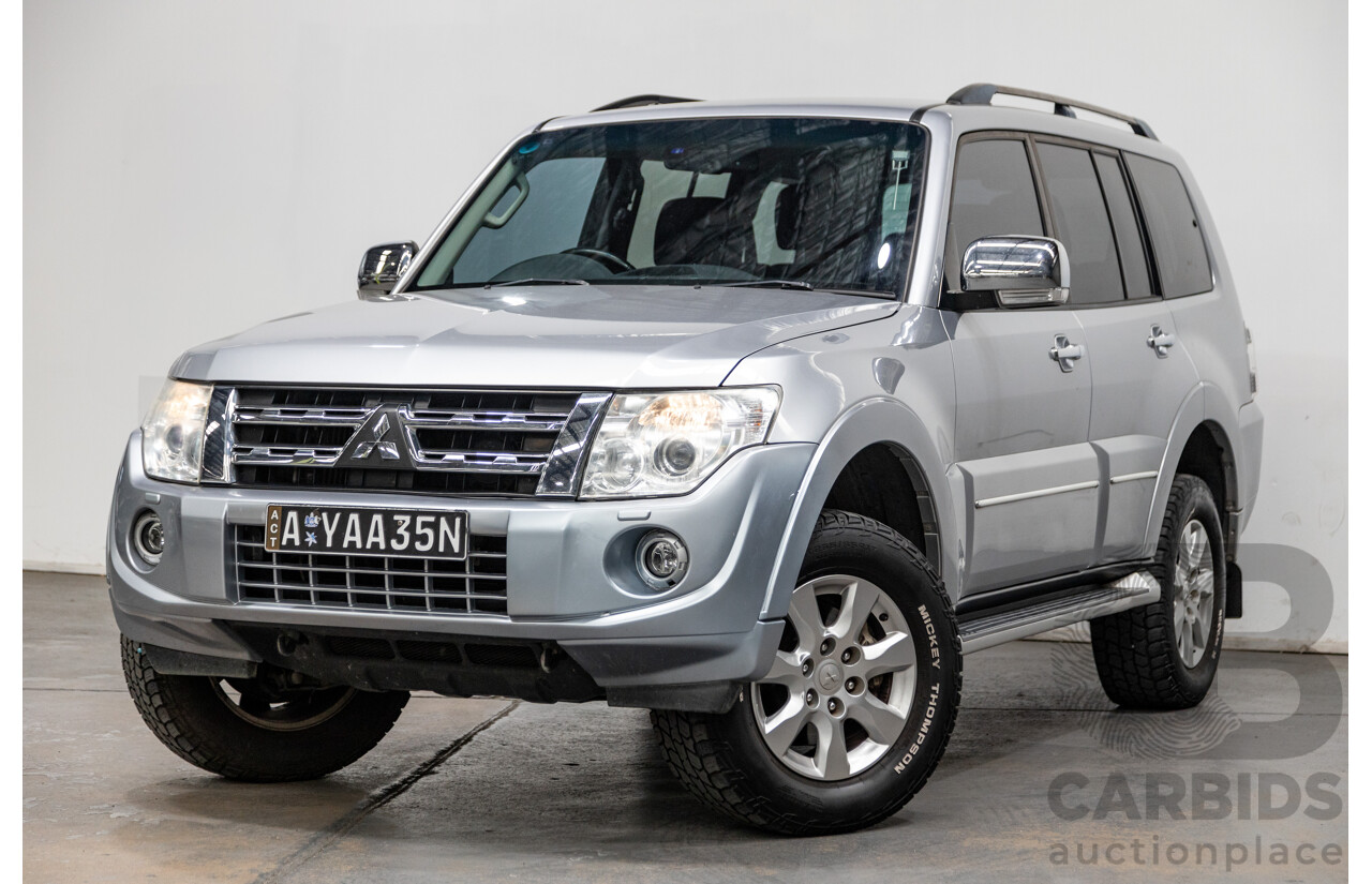 8/2012 Mitsubishi Pajero Platinum Edition NW MY12 4d Wagon Cool Silver Metallic Turbo Diesel 3.2L