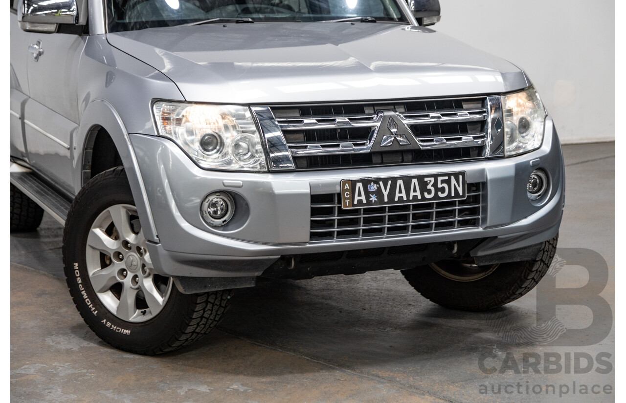 8/2012 Mitsubishi Pajero Platinum Edition NW MY12 4d Wagon Cool Silver Metallic Turbo Diesel 3.2L