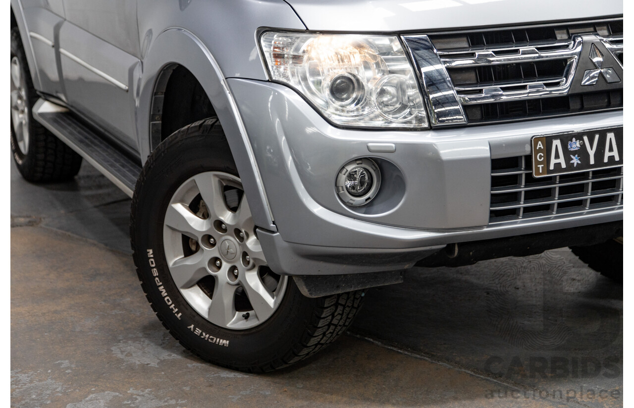 8/2012 Mitsubishi Pajero Platinum Edition NW MY12 4d Wagon Cool Silver Metallic Turbo Diesel 3.2L