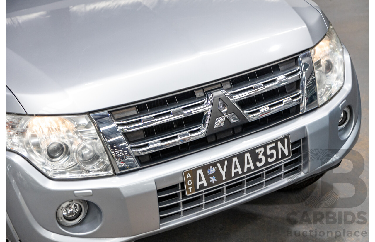 8/2012 Mitsubishi Pajero Platinum Edition NW MY12 4d Wagon Cool Silver Metallic Turbo Diesel 3.2L