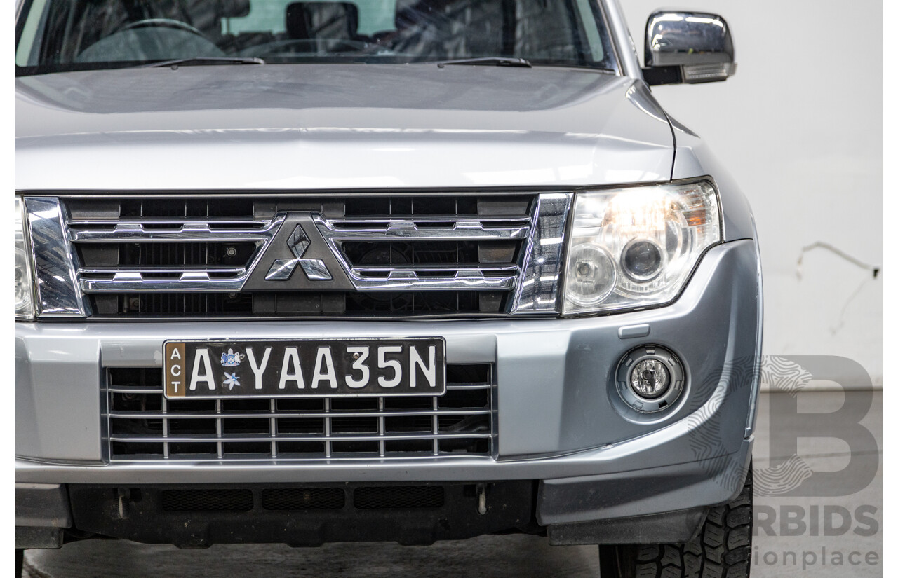 8/2012 Mitsubishi Pajero Platinum Edition NW MY12 4d Wagon Cool Silver Metallic Turbo Diesel 3.2L