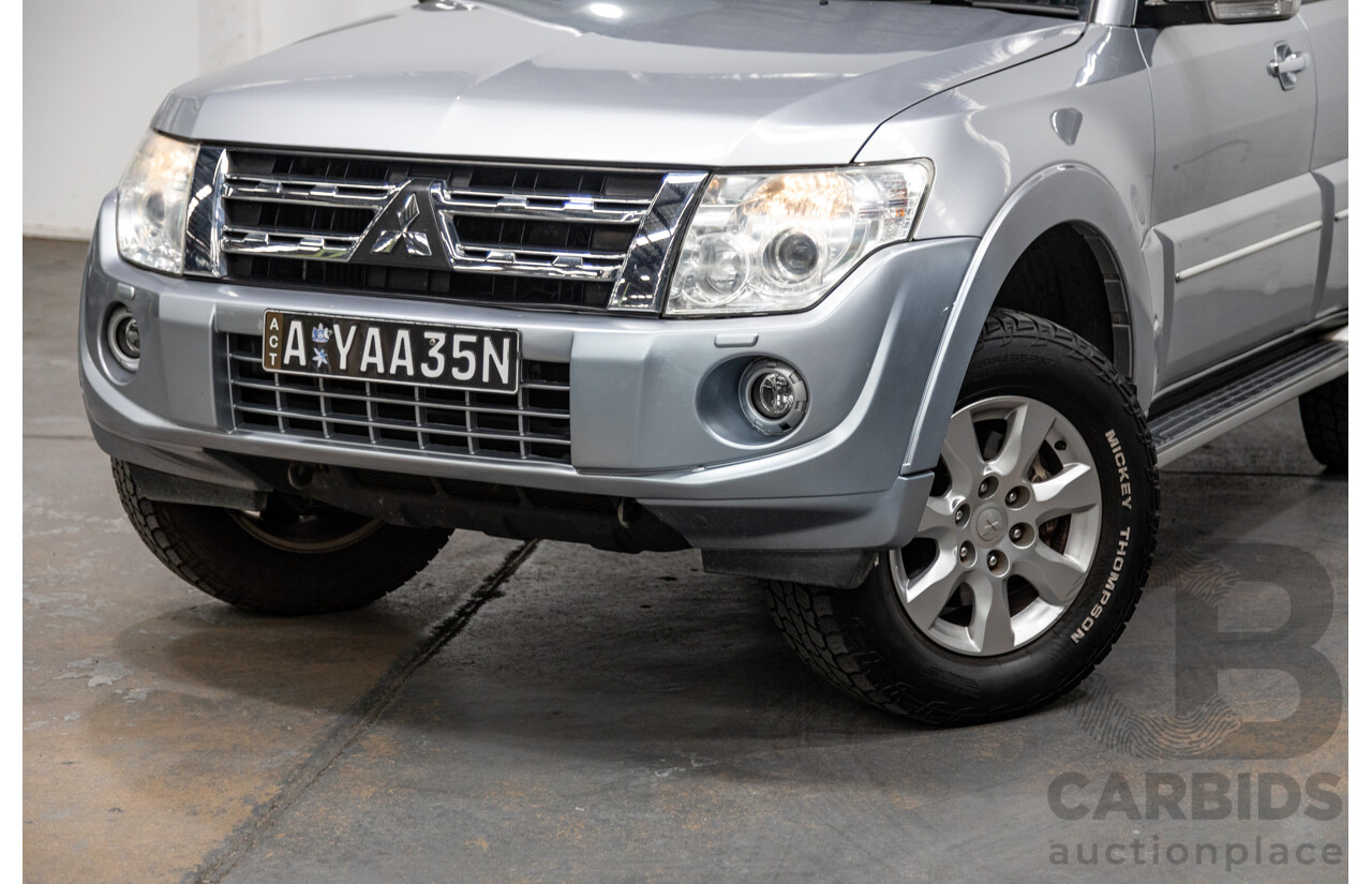 8/2012 Mitsubishi Pajero Platinum Edition NW MY12 4d Wagon Cool Silver Metallic Turbo Diesel 3.2L
