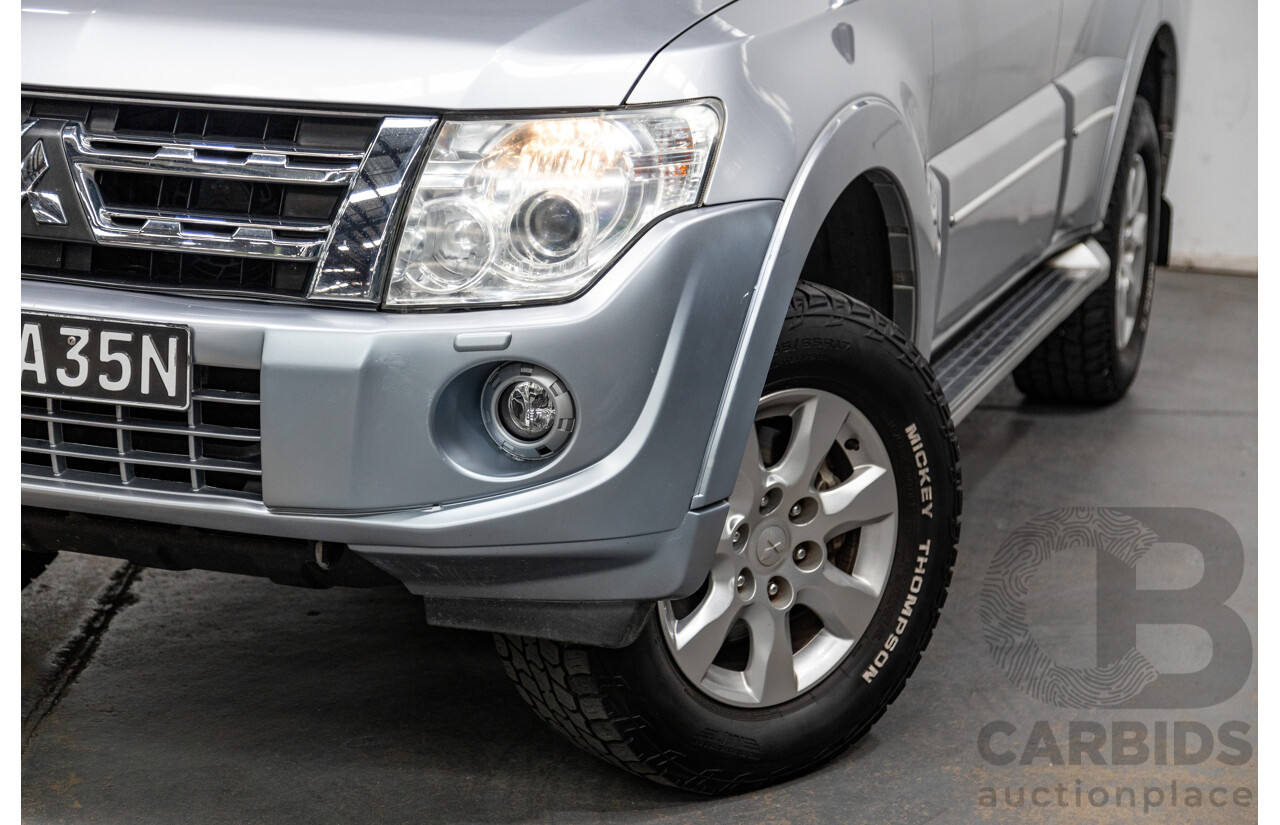 8/2012 Mitsubishi Pajero Platinum Edition NW MY12 4d Wagon Cool Silver Metallic Turbo Diesel 3.2L
