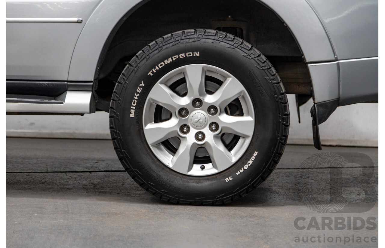 8/2012 Mitsubishi Pajero Platinum Edition NW MY12 4d Wagon Cool Silver Metallic Turbo Diesel 3.2L