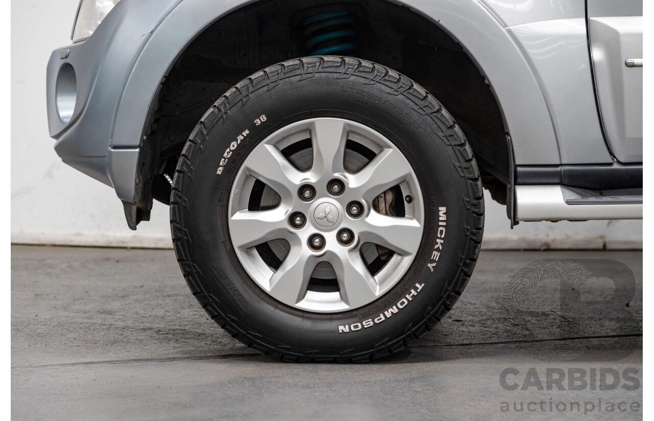 8/2012 Mitsubishi Pajero Platinum Edition NW MY12 4d Wagon Cool Silver Metallic Turbo Diesel 3.2L