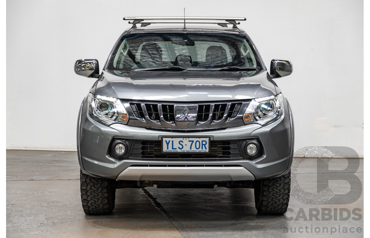 12/2016 Mitsubishi Triton GLS (4x4) MQ MY17 Dual Cab Utility Titanium Grey Metallic Turbo Diesel 2.4L