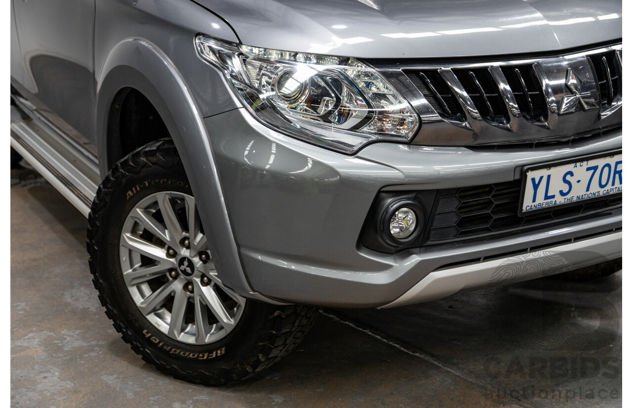 12/2016 Mitsubishi Triton GLS (4x4) MQ MY17 Dual Cab Utility Titanium Grey Metallic Turbo Diesel 2.4L