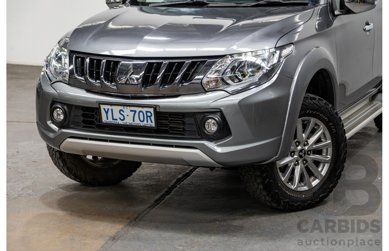 12/2016 Mitsubishi Triton GLS (4x4) MQ MY17 Dual Cab Utility Titanium Grey Metallic Turbo Diesel 2.4L