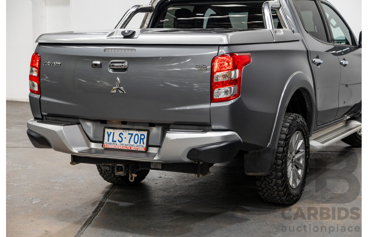 12/2016 Mitsubishi Triton GLS (4x4) MQ MY17 Dual Cab Utility Titanium Grey Metallic Turbo Diesel 2.4L