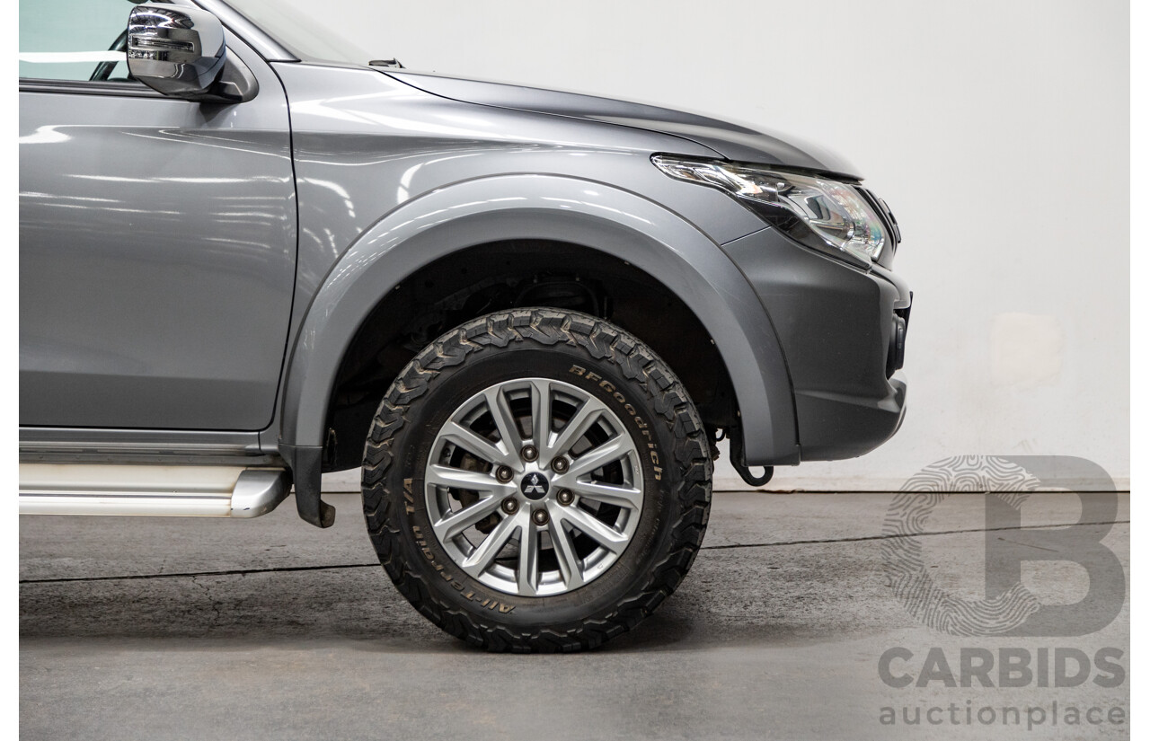 12/2016 Mitsubishi Triton GLS (4x4) MQ MY17 Dual Cab Utility Titanium Grey Metallic Turbo Diesel 2.4L