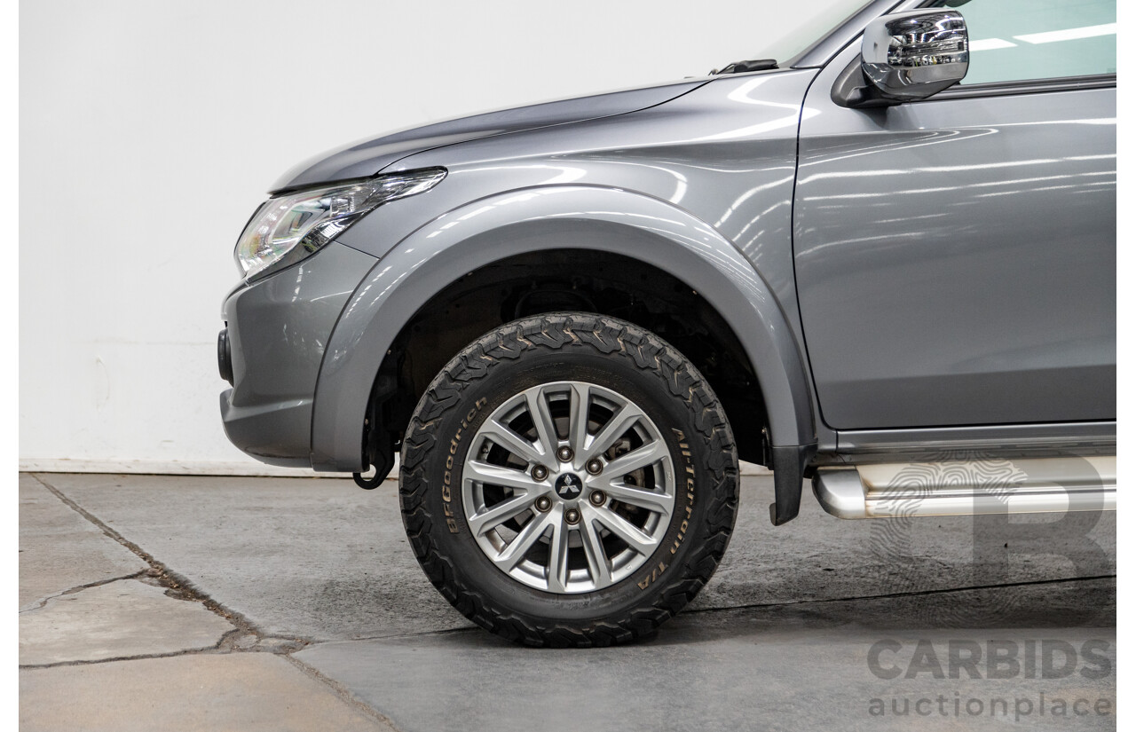 12/2016 Mitsubishi Triton GLS (4x4) MQ MY17 Dual Cab Utility Titanium Grey Metallic Turbo Diesel 2.4L