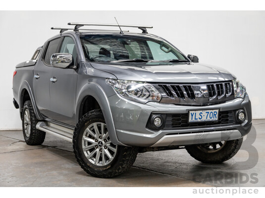 12/2016 Mitsubishi Triton GLS (4x4) MQ MY17 Dual Cab Utility Titanium Grey Metallic Turbo Diesel 2.4L