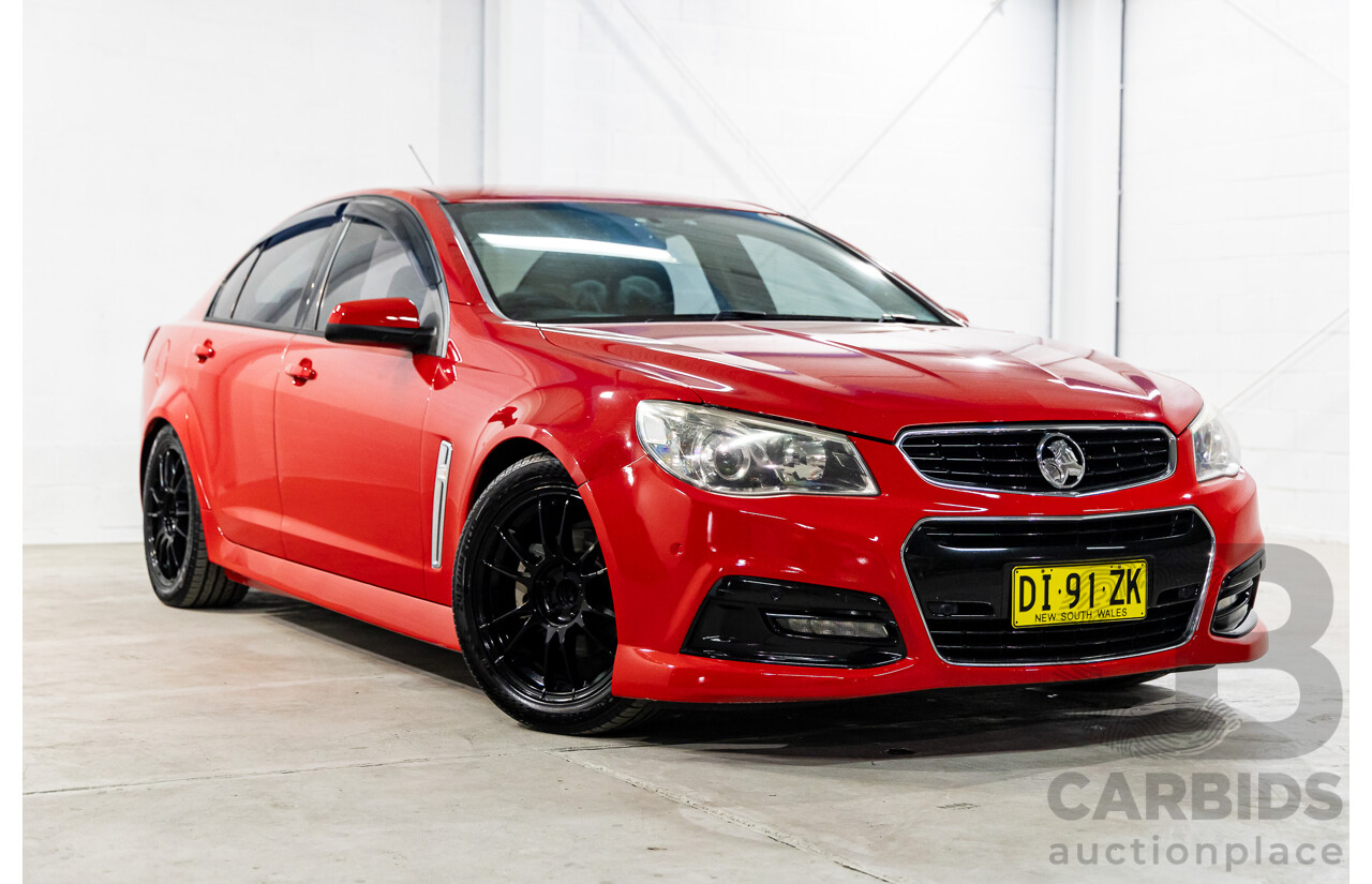 9/2014 Holden Commodore SV6 VF 4d Sedan Redhot Red V6 3.6L