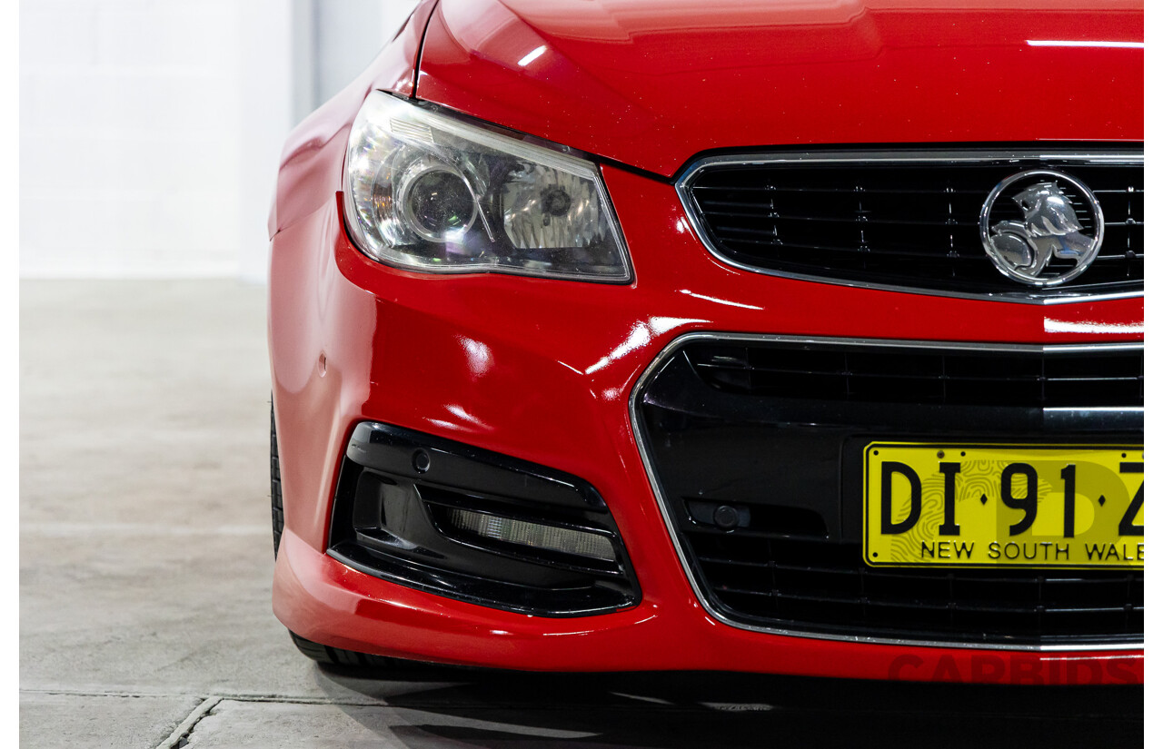 9/2014 Holden Commodore SV6 VF 4d Sedan Redhot Red V6 3.6L