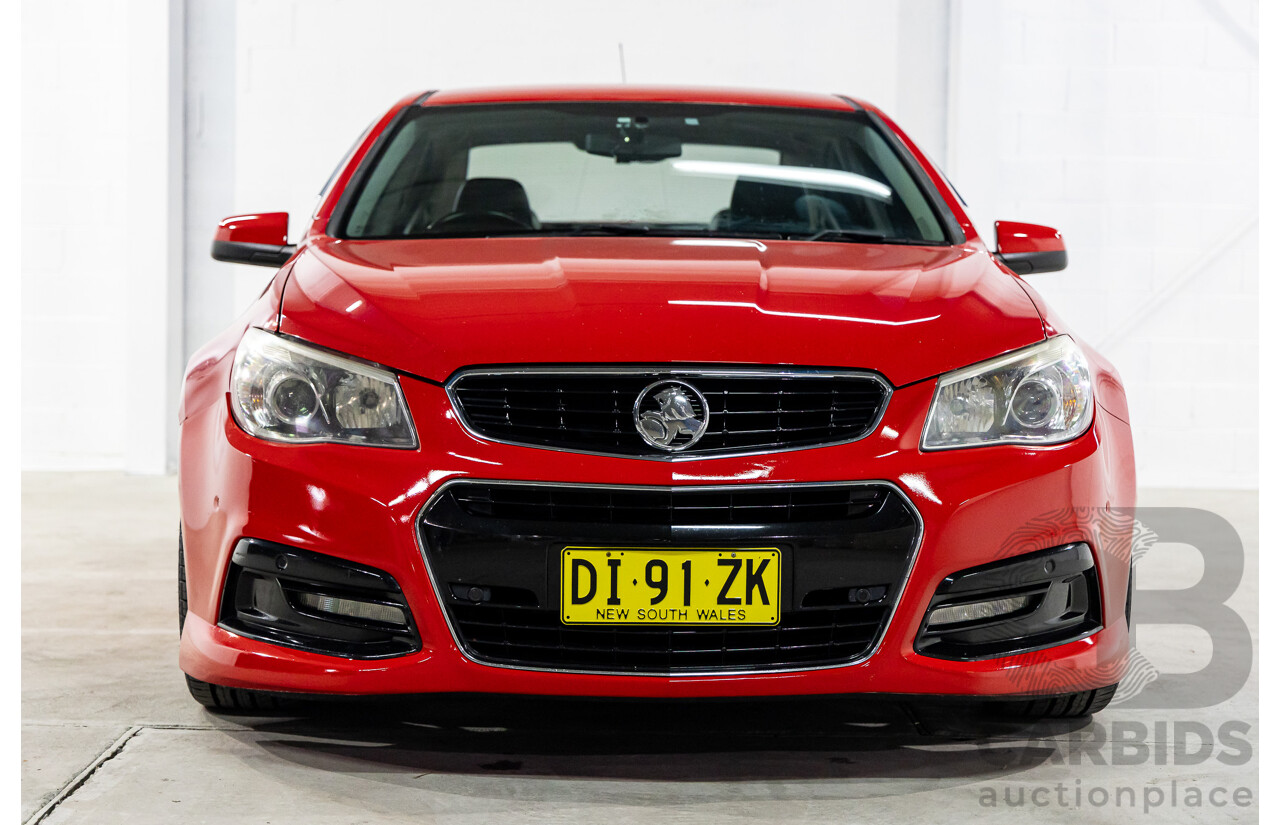 9/2014 Holden Commodore SV6 VF 4d Sedan Redhot Red V6 3.6L