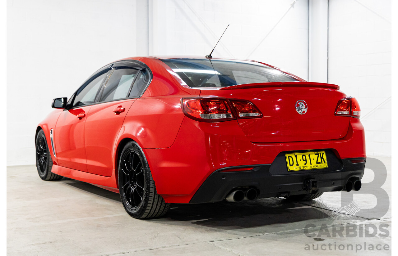 9/2014 Holden Commodore SV6 VF 4d Sedan Redhot Red V6 3.6L