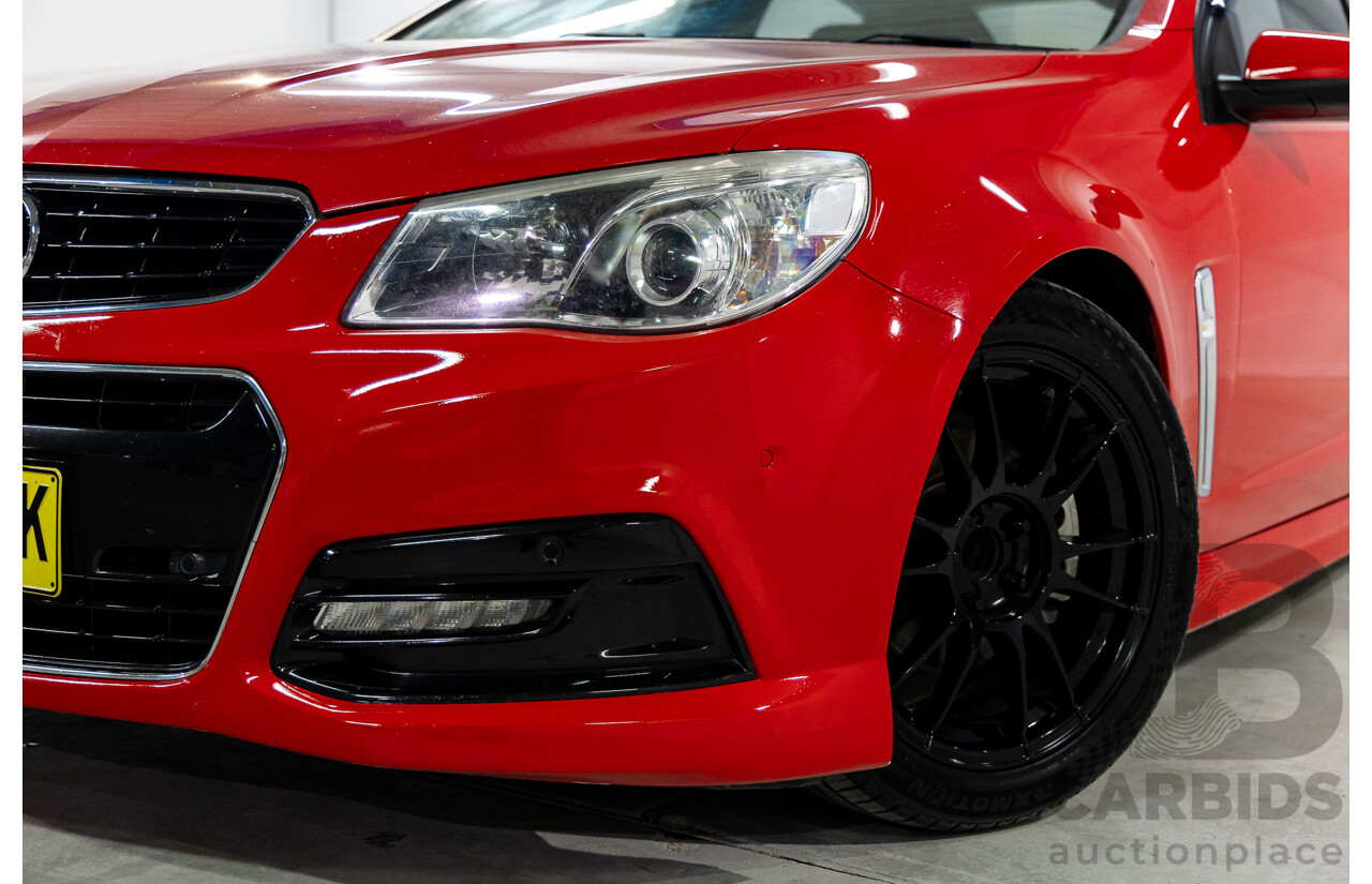 9/2014 Holden Commodore SV6 VF 4d Sedan Redhot Red V6 3.6L