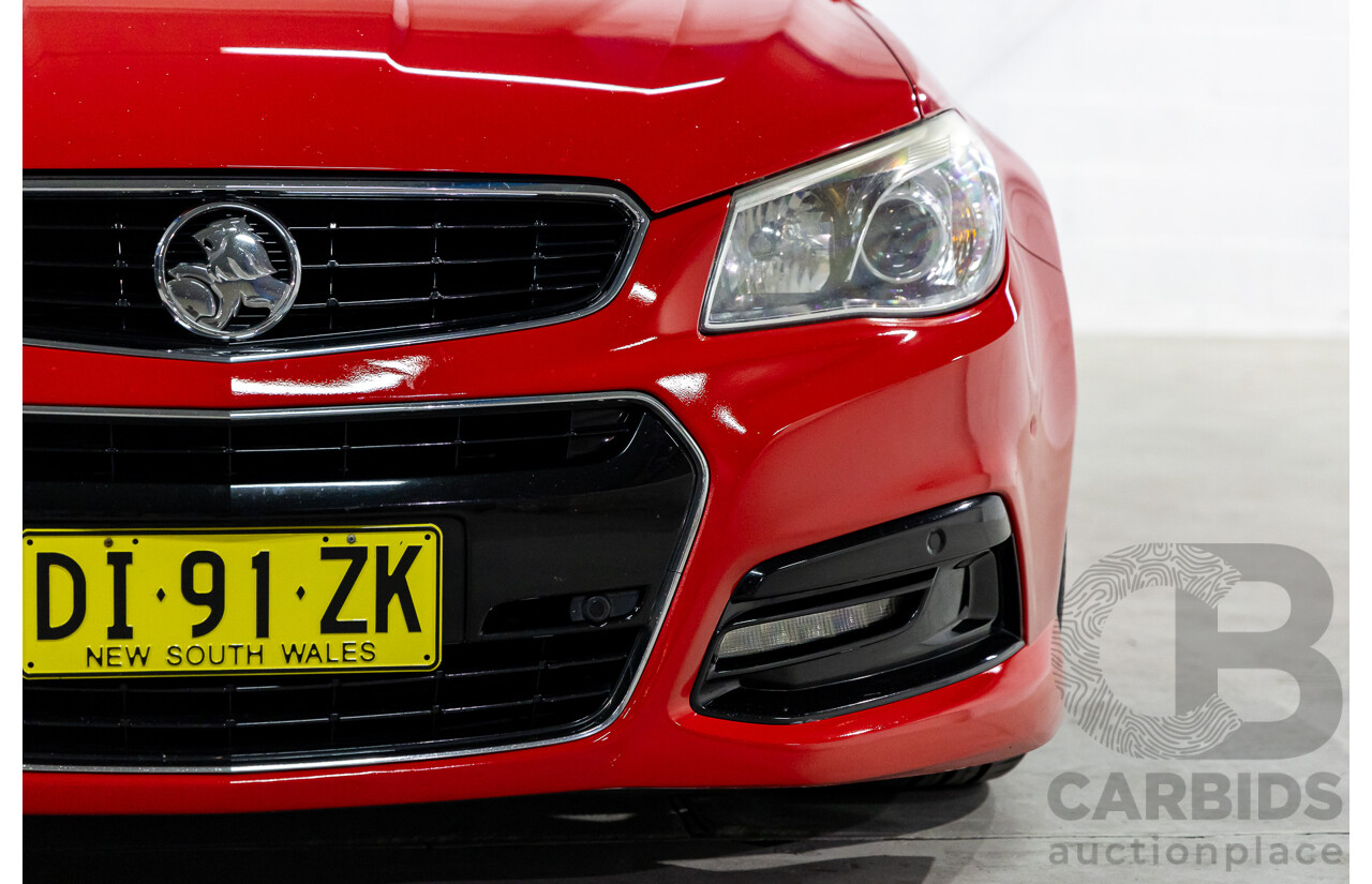 9/2014 Holden Commodore SV6 VF 4d Sedan Redhot Red V6 3.6L