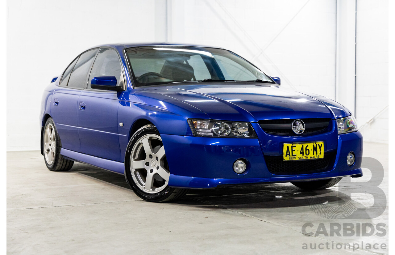 4/2005 Holden Commodore SV8 VZ 05 Upgrade 4d Sedan Impulse Blue Metallic V8 5.7L