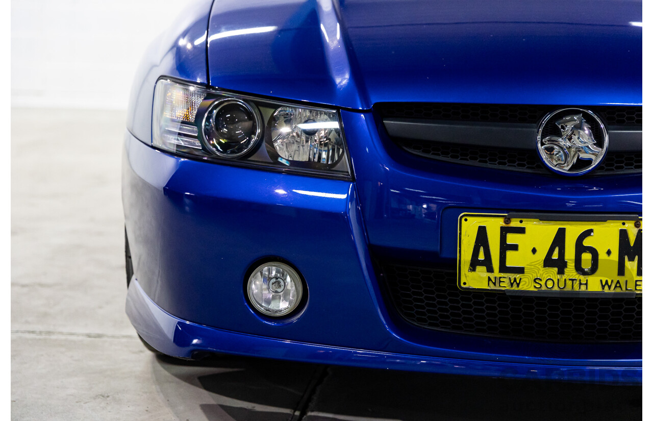 4/2005 Holden Commodore SV8 VZ 05 Upgrade 4d Sedan Impulse Blue Metallic V8 5.7L