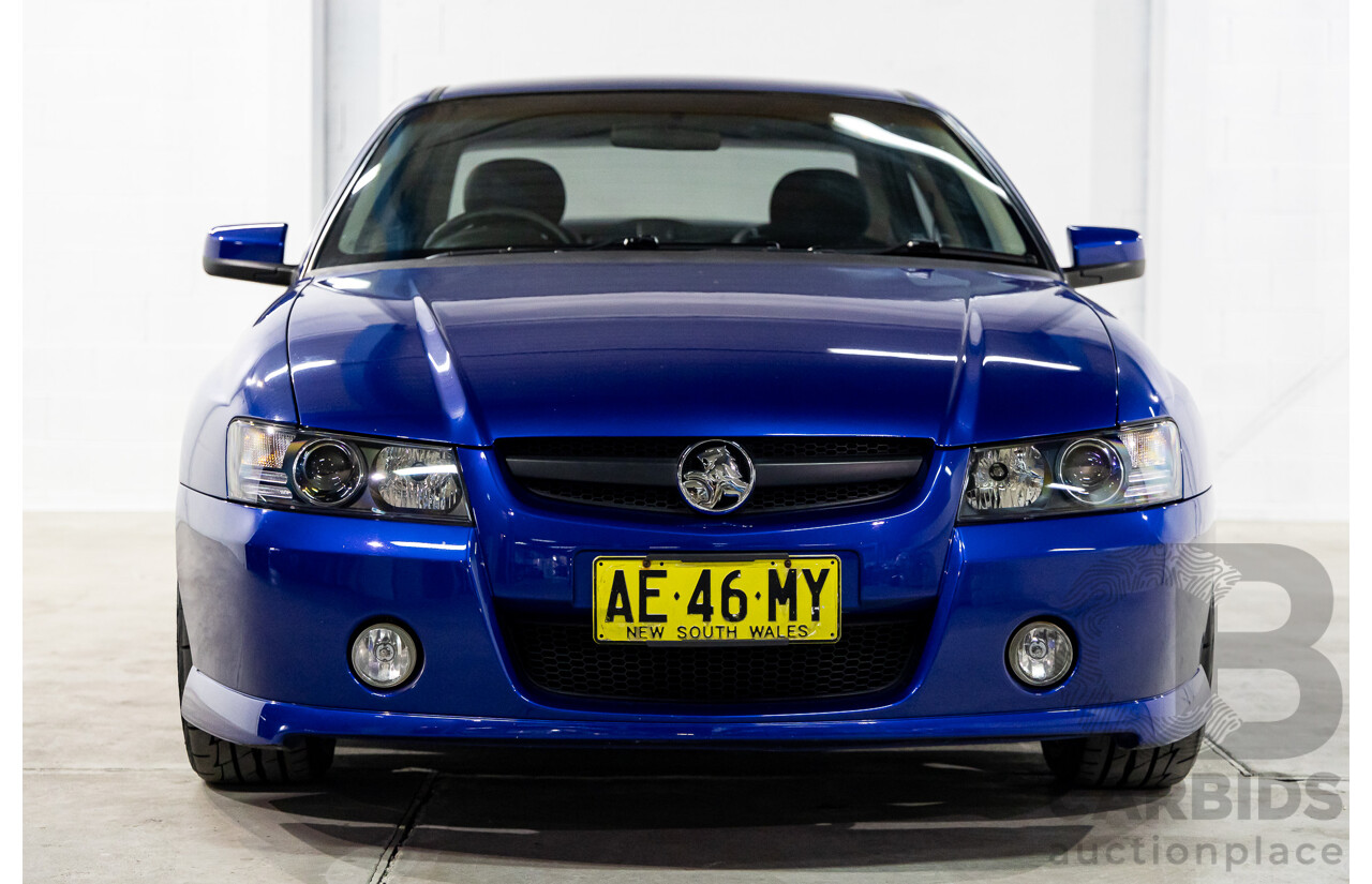 4/2005 Holden Commodore SV8 VZ 05 Upgrade 4d Sedan Impulse Blue Metallic V8 5.7L