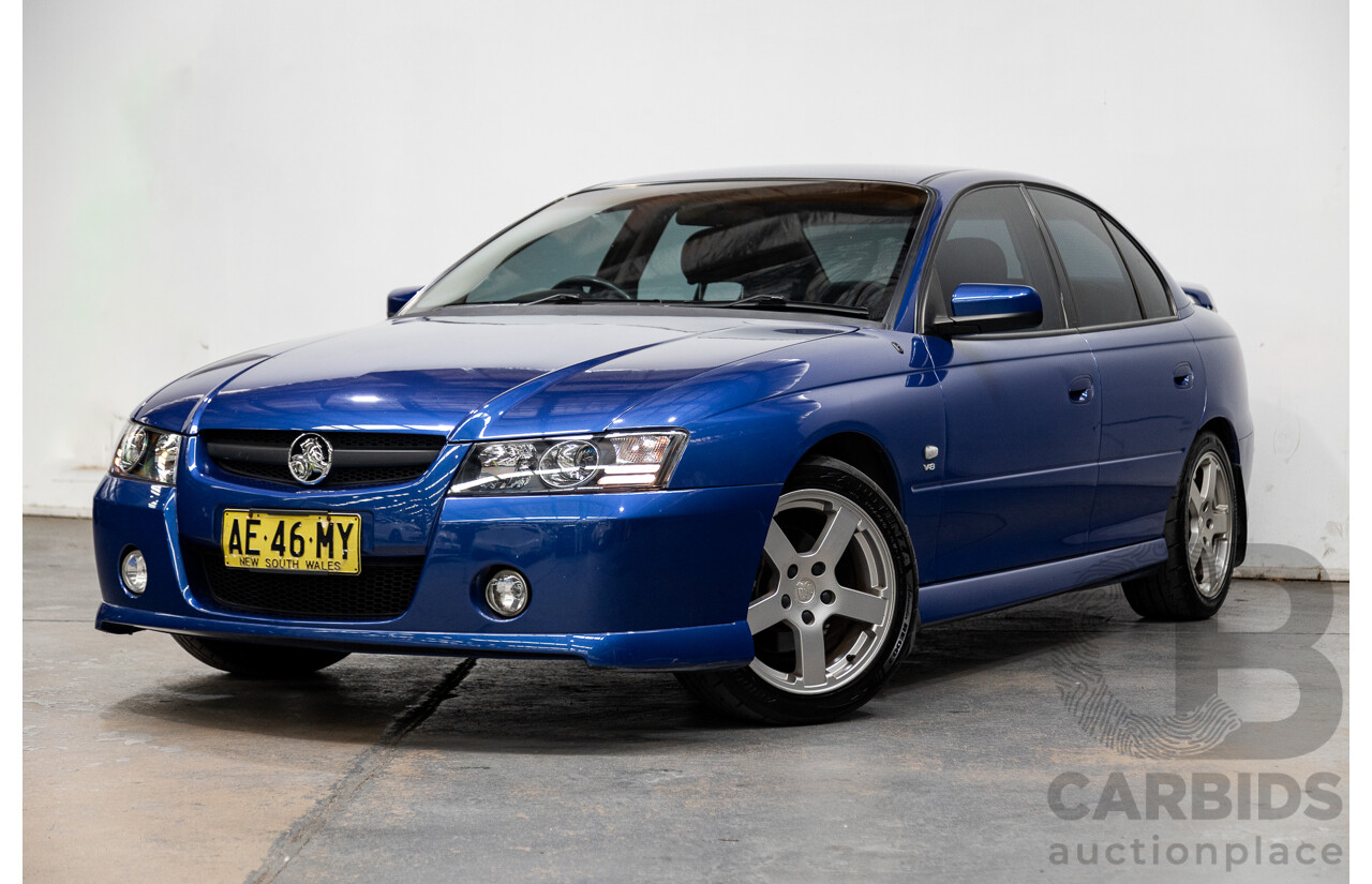 4/2005 Holden Commodore SV8 VZ 05 Upgrade 4d Sedan Impulse Blue Metallic V8 5.7L