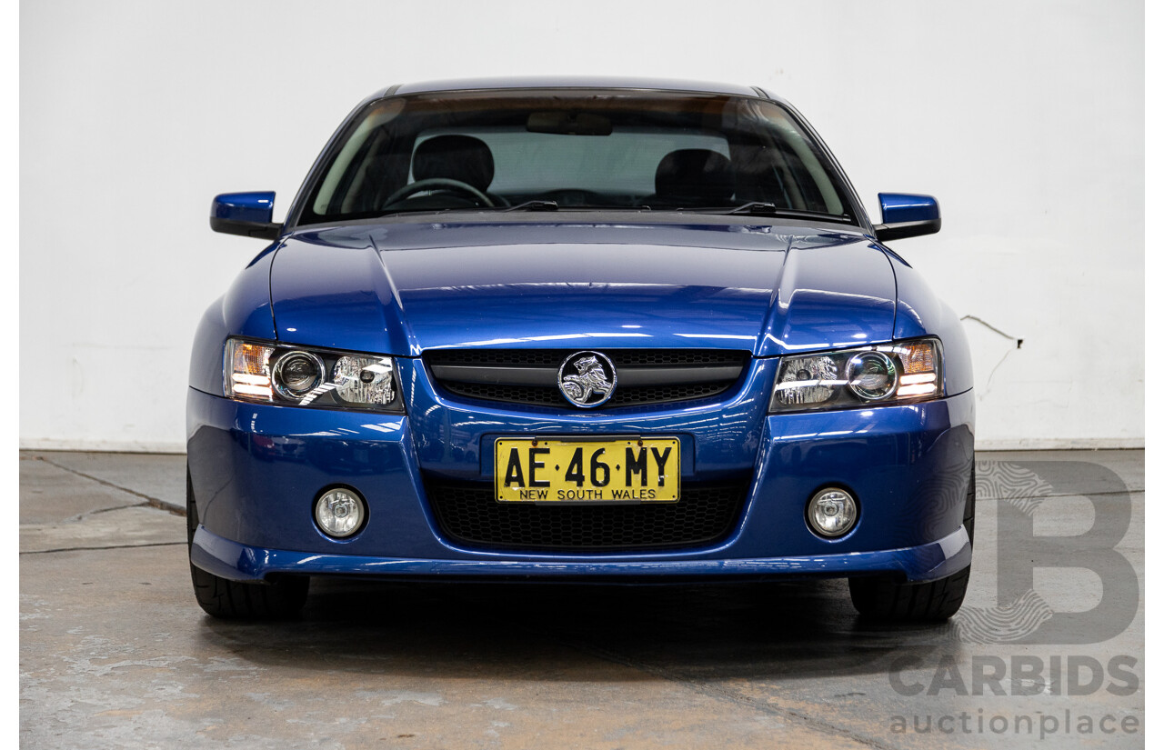 4/2005 Holden Commodore SV8 VZ 05 Upgrade 4d Sedan Impulse Blue Metallic V8 5.7L