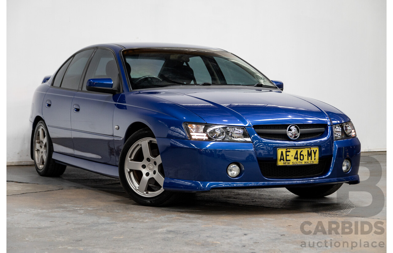 4/2005 Holden Commodore SV8 VZ 05 Upgrade 4d Sedan Impulse Blue Metallic V8 5.7L