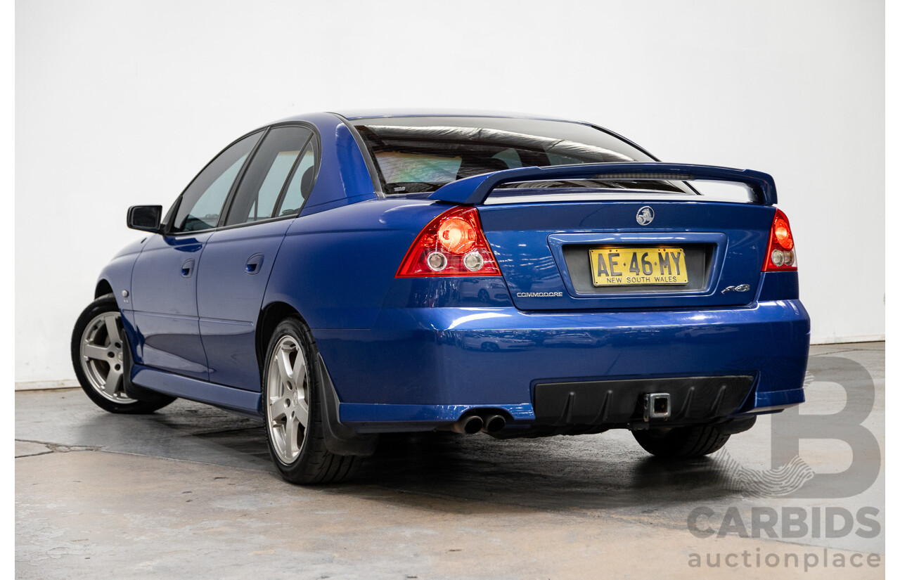 4/2005 Holden Commodore SV8 VZ 05 Upgrade 4d Sedan Impulse Blue Metallic V8 5.7L