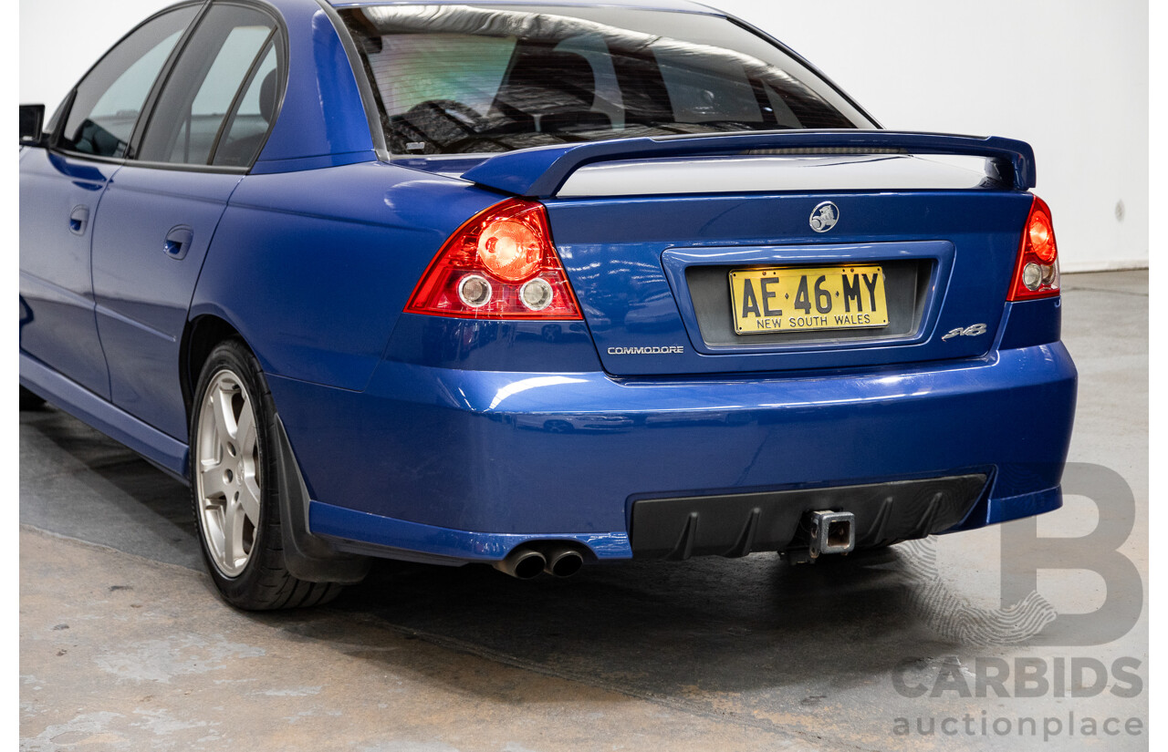 4/2005 Holden Commodore SV8 VZ 05 Upgrade 4d Sedan Impulse Blue Metallic V8 5.7L