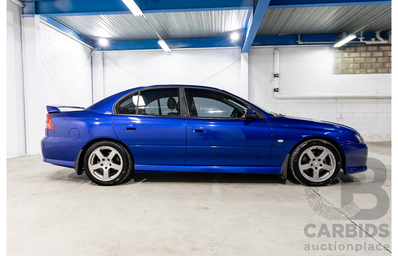 4/2005 Holden Commodore SV8 VZ 05 Upgrade 4d Sedan Impulse Blue Metallic V8 5.7L