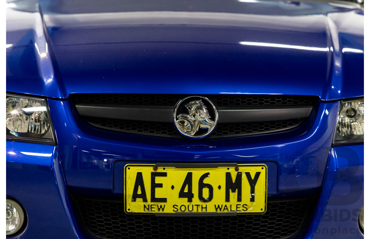 4/2005 Holden Commodore SV8 VZ 05 Upgrade 4d Sedan Impulse Blue Metallic V8 5.7L