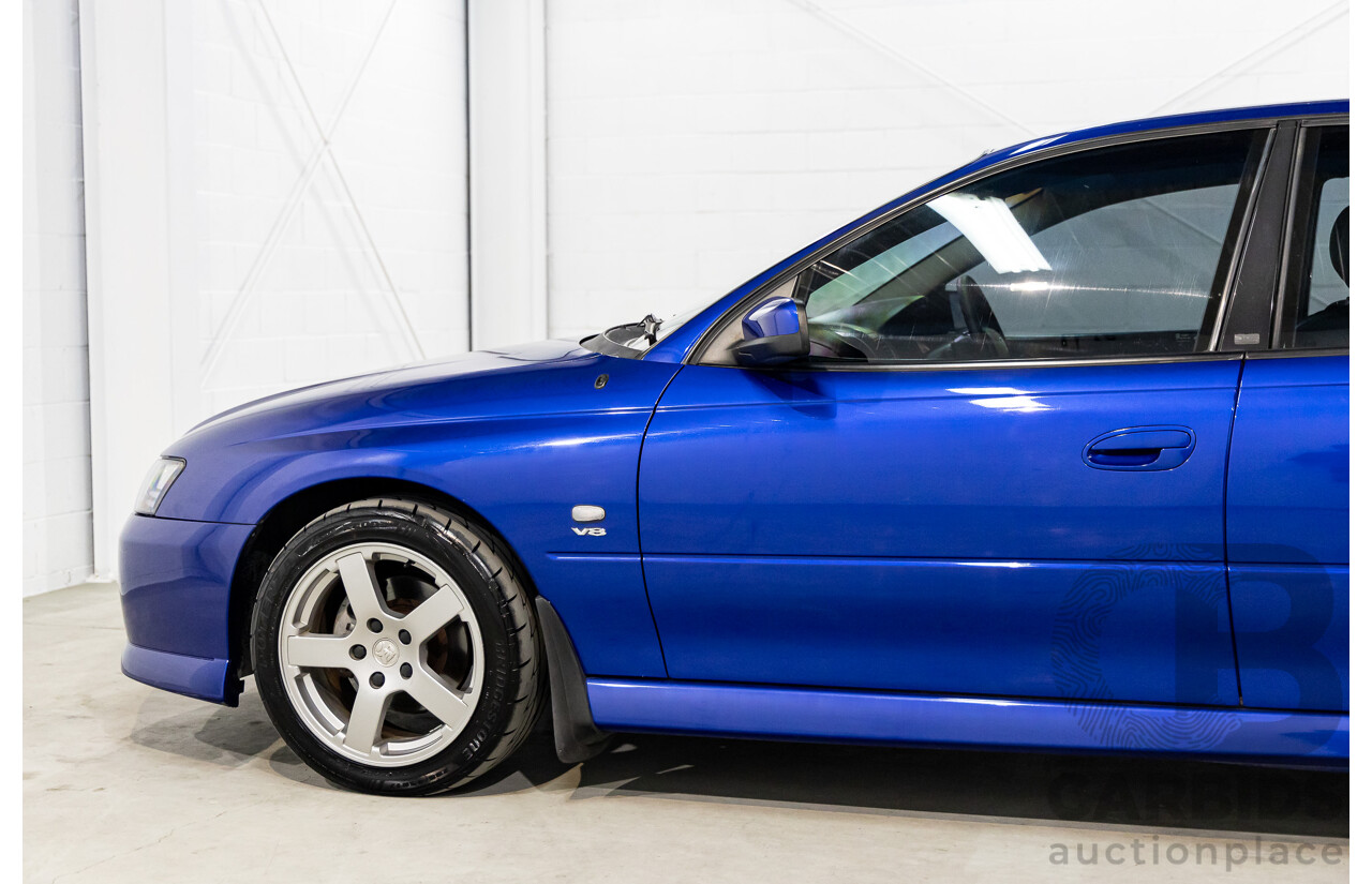 4/2005 Holden Commodore SV8 VZ 05 Upgrade 4d Sedan Impulse Blue Metallic V8 5.7L