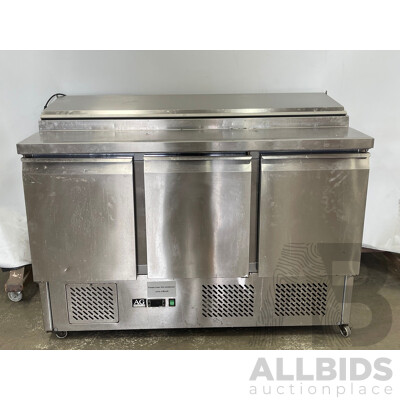 AG Equipment 3 Door Food Preparation Fridge