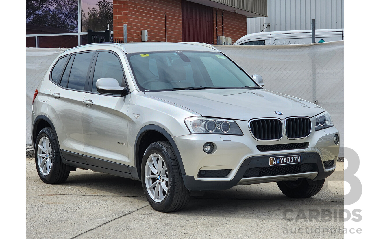 3/2012 Bmw X3 Xdrive 20d F25 4d Wagon Silver Or Chrome 2.0L